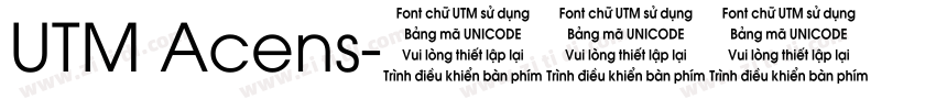 UTM Acens字体转换